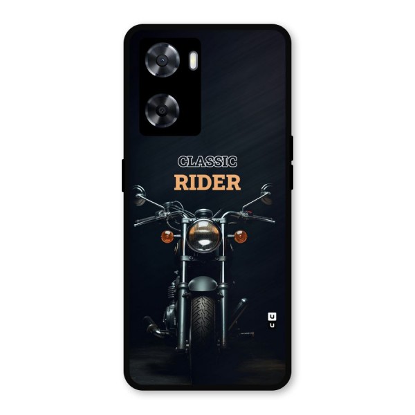 Classic RIder Metal Back Case for Oppo A77