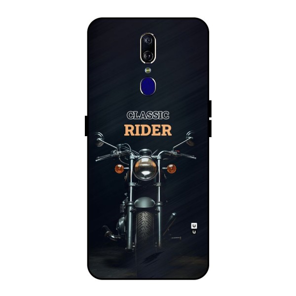 Classic RIder Metal Back Case for Oppo F11