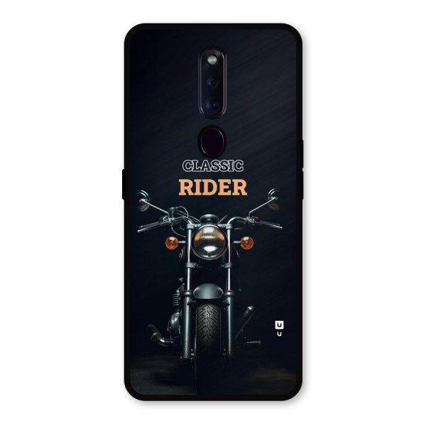 Classic RIder Metal Back Case for Oppo F11 Pro