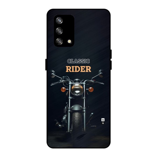 Classic RIder Metal Back Case for Oppo F19