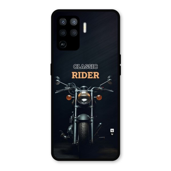 Classic RIder Metal Back Case for Oppo F19 Pro