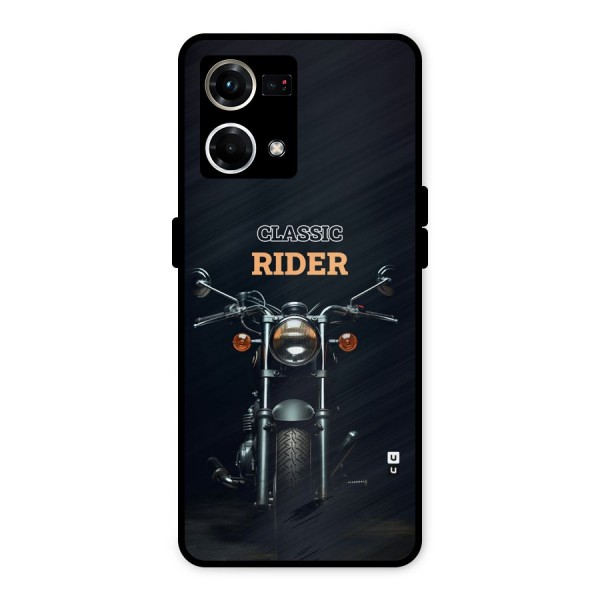 Classic RIder Metal Back Case for Oppo F21s Pro 4G