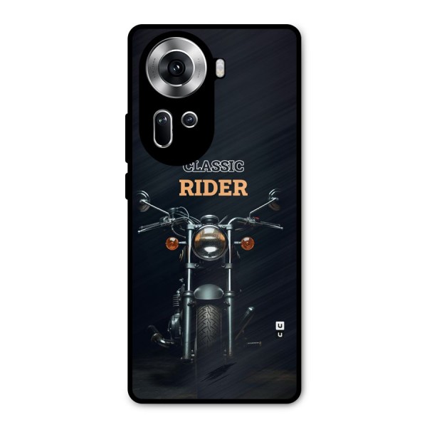 Classic RIder Metal Back Case for Oppo Reno11 5G