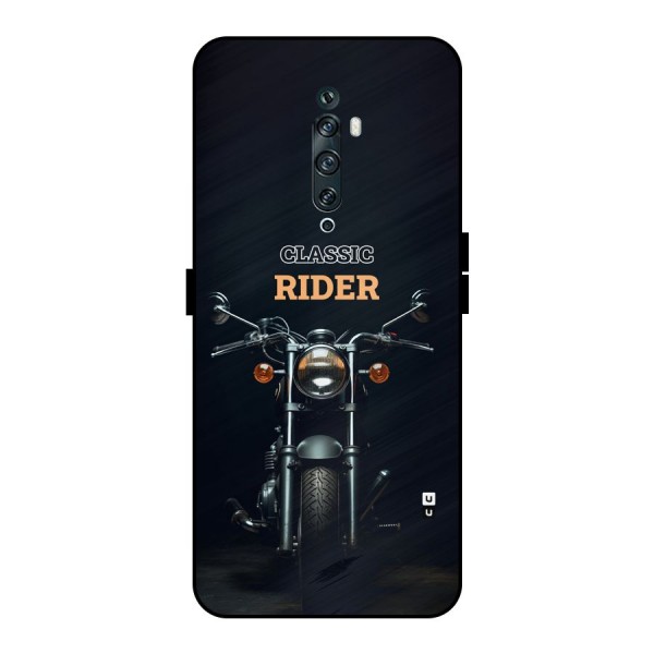 Classic RIder Metal Back Case for Oppo Reno2 F