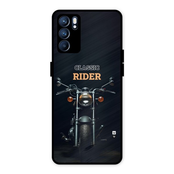 Classic RIder Metal Back Case for Oppo Reno6 5G