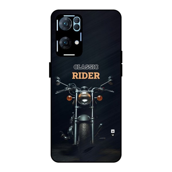 Classic RIder Metal Back Case for Oppo Reno7 Pro 5G