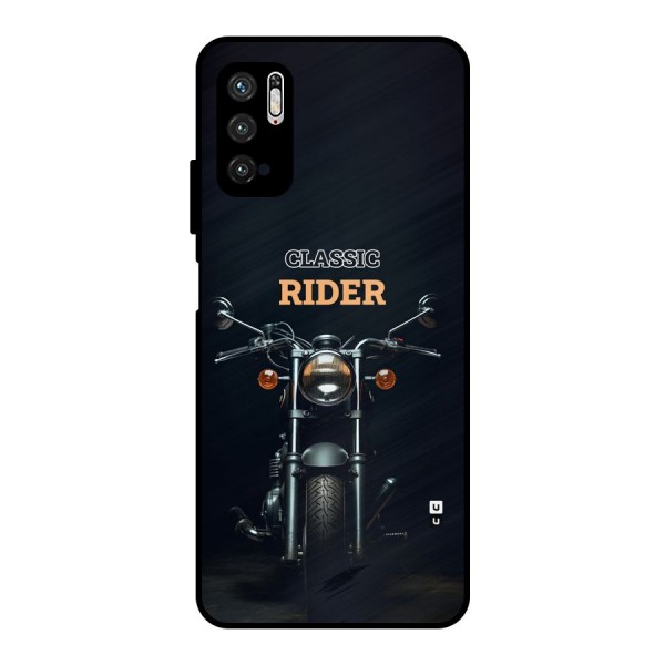 Classic RIder Metal Back Case for Poco M3 Pro 5G