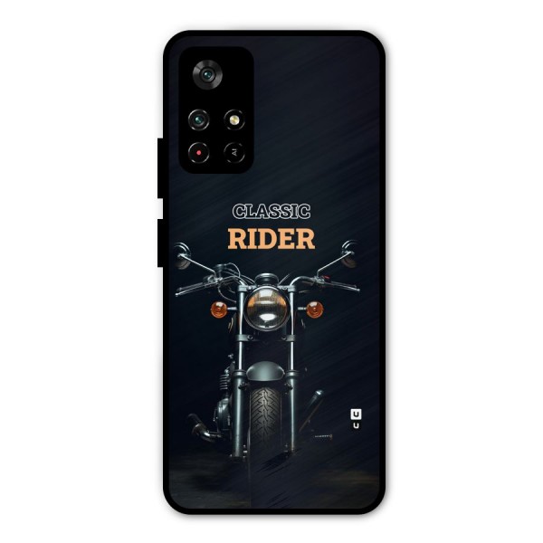 Classic RIder Metal Back Case for Poco M4 Pro 5G