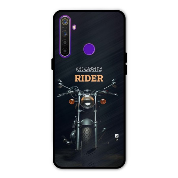 Classic RIder Metal Back Case for Realme 5