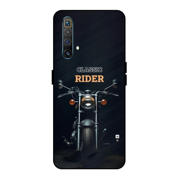 Classic RIder Metal Back Case for Realme X3