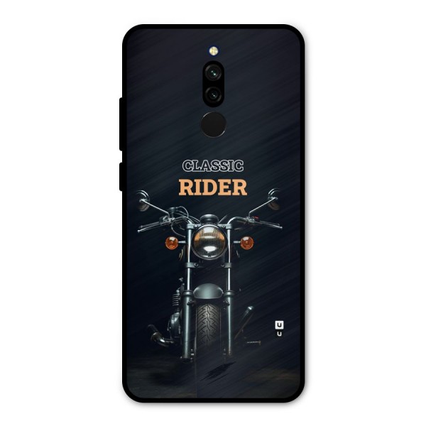 Classic RIder Metal Back Case for Redmi 8