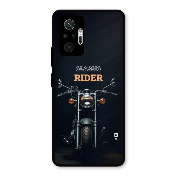 Classic RIder Metal Back Case for Redmi Note 10 Pro