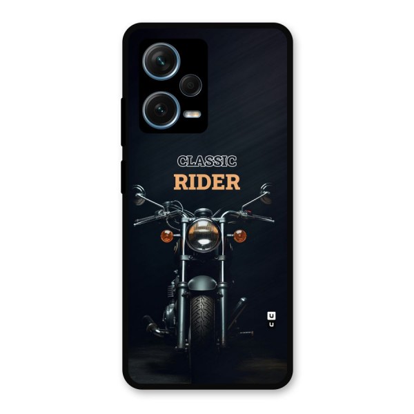 Classic RIder Metal Back Case for Redmi Note 12 Pro Plus 5G