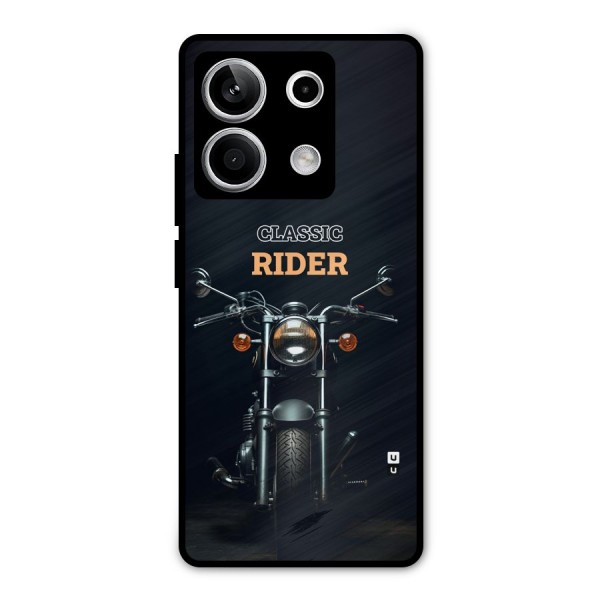 Classic RIder Metal Back Case for Redmi Note 13 5G