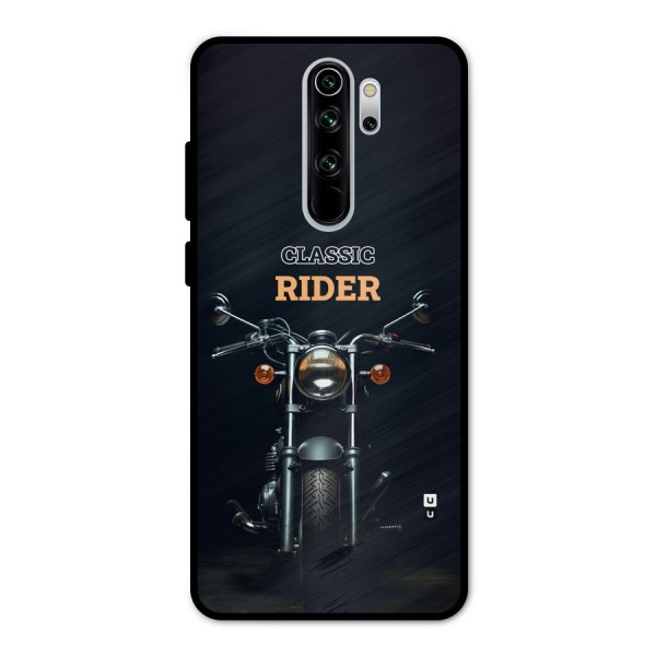 Classic RIder Metal Back Case for Redmi Note 8 Pro