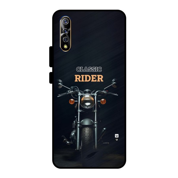 Classic RIder Metal Back Case for Vivo S1