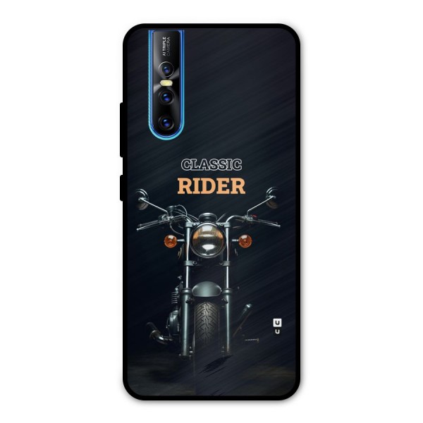 Classic RIder Metal Back Case for Vivo V15 Pro