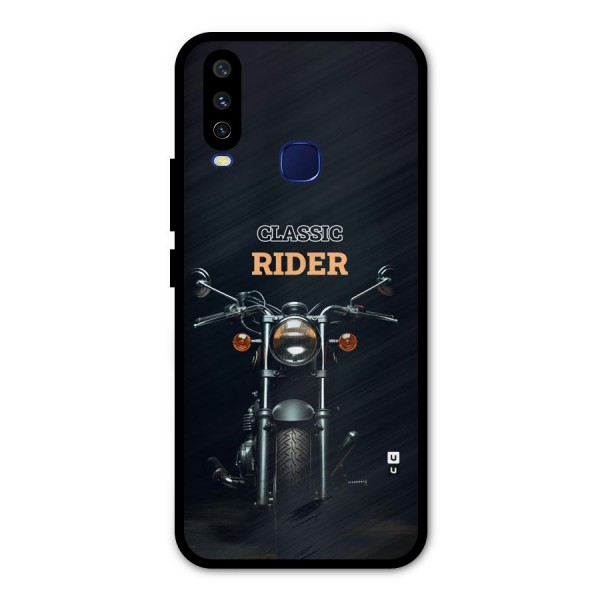 Classic RIder Metal Back Case for Vivo Y12