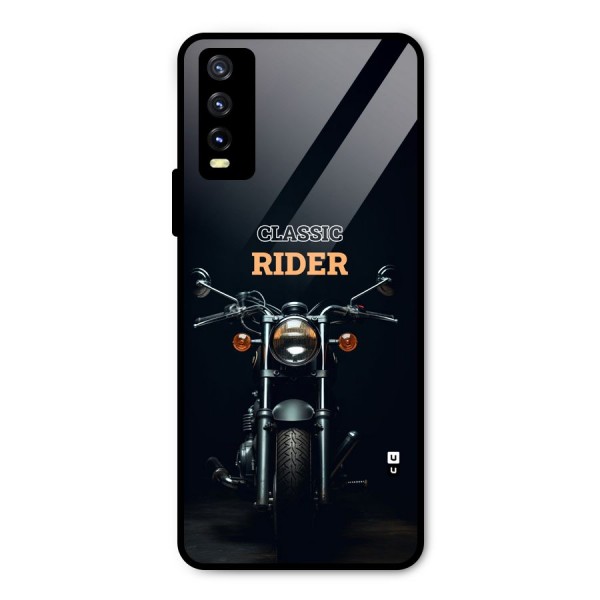 Classic RIder Metal Back Case for Vivo Y20i