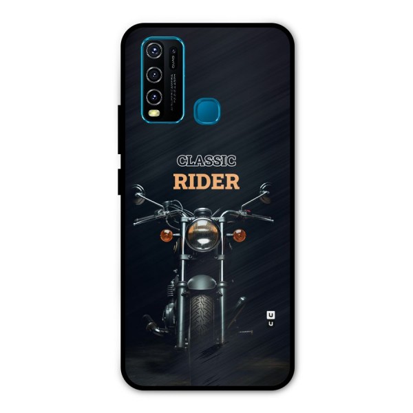 Classic RIder Metal Back Case for Vivo Y30