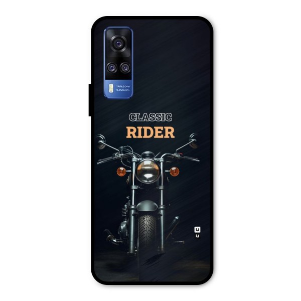 Classic RIder Metal Back Case for Vivo Y31