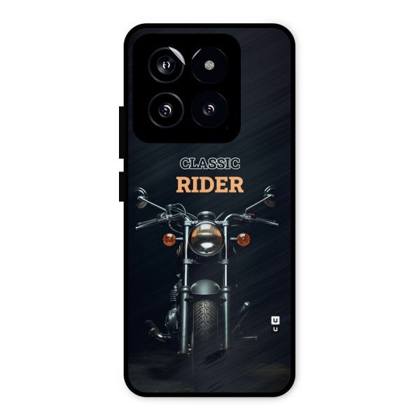 Classic RIder Metal Back Case for Xiaomi 14