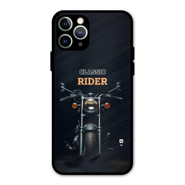 Classic RIder Metal Back Case for iPhone 11 Pro Max