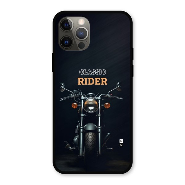 Classic RIder Metal Back Case for iPhone 12 Pro