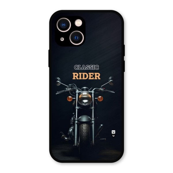 Classic RIder Metal Back Case for iPhone 13