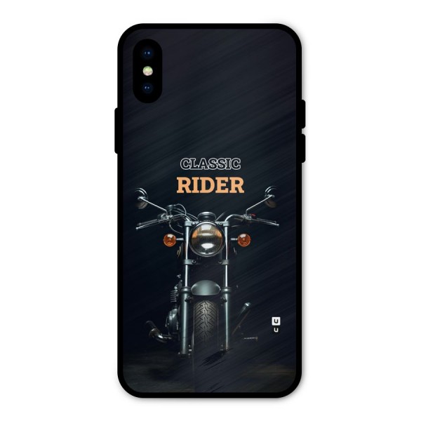 Classic RIder Metal Back Case for iPhone X