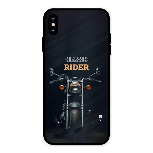 Classic RIder Metal Back Case for iPhone XS Max