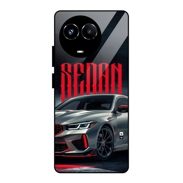 Classic Sedan Glass Back Case for Realme 11X