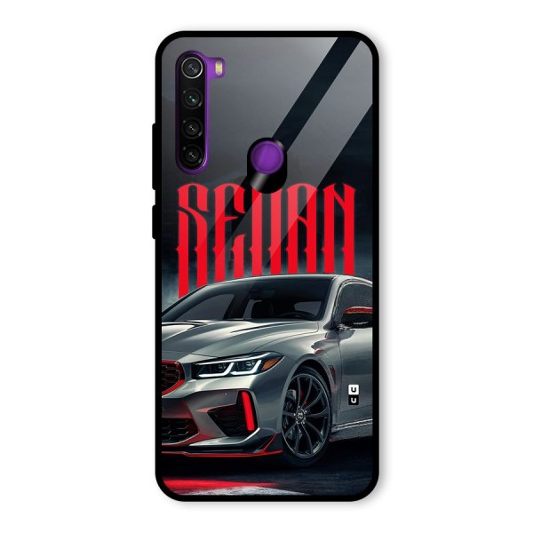 Classic Sedan Glass Back Case for Redmi Note 8