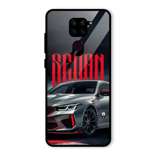 Classic Sedan Glass Back Case for Redmi Note 9