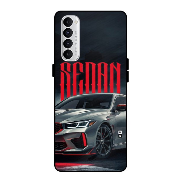 Classic Sedan Metal Back Case for Oppo Reno4 Pro