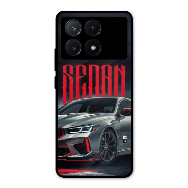 Classic Sedan Metal Back Case for Poco X6 Pro