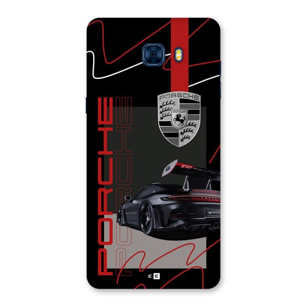 Classy Black Supercar Back Case for Galaxy C7 Pro