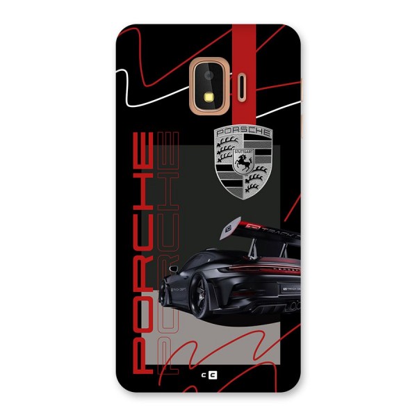Classy Black Supercar Back Case for Galaxy J2 Core