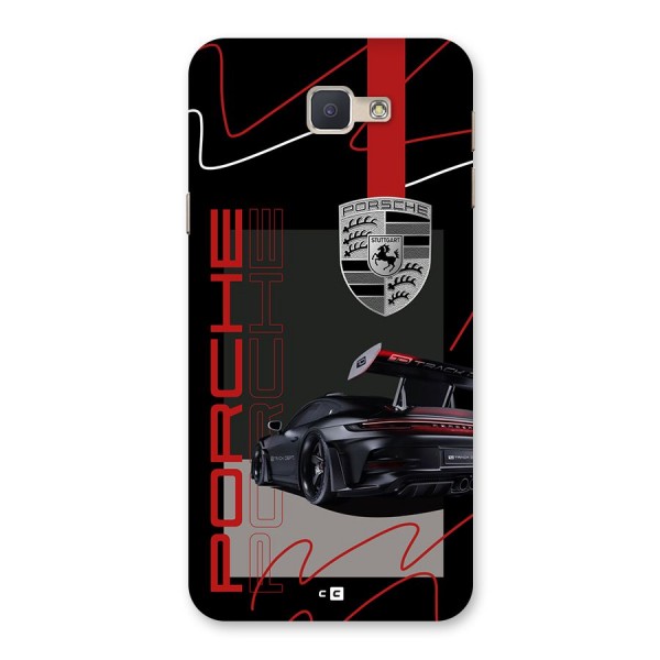 Classy Black Supercar Back Case for Galaxy J5 Prime