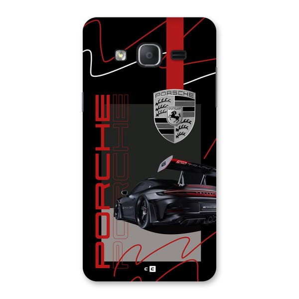 Classy Black Supercar Back Case for Galaxy On7 Pro