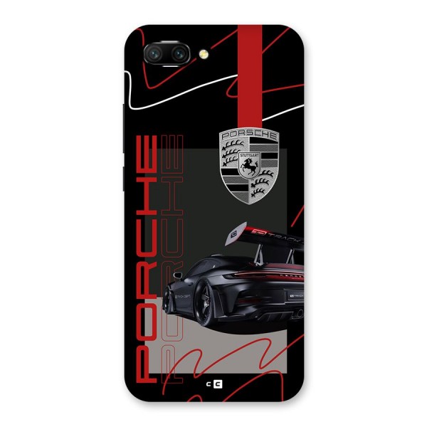 Classy Black Supercar Back Case for Honor 10