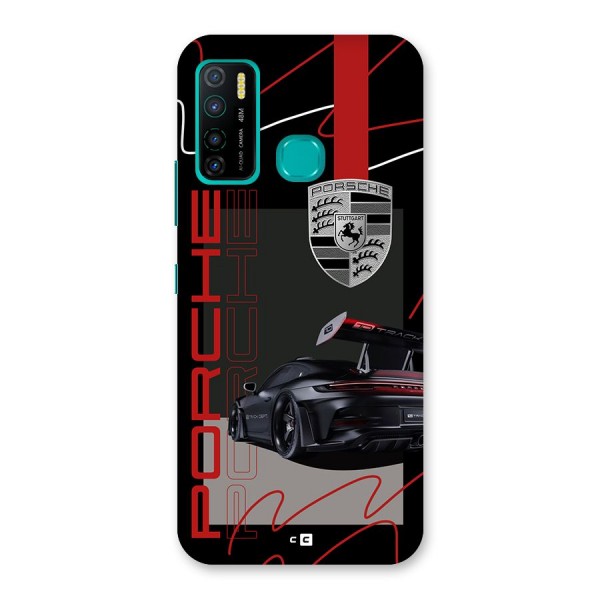 Classy Black Supercar Back Case for Infinix Hot 9 Pro
