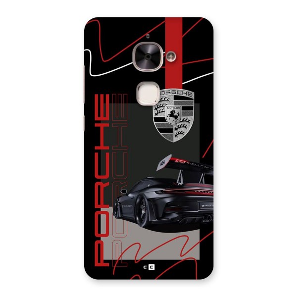 Classy Black Supercar Back Case for Le 2