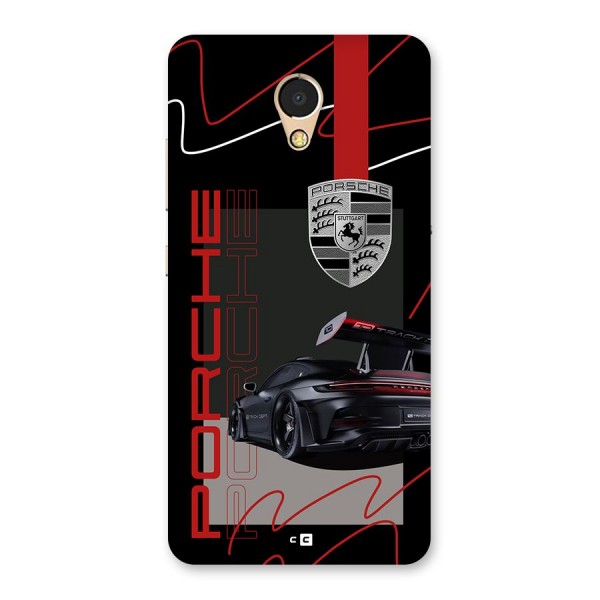 Classy Black Supercar Back Case for Lenovo P2