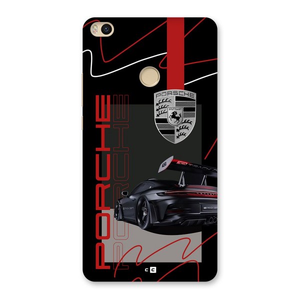 Classy Black Supercar Back Case for Mi Max 2
