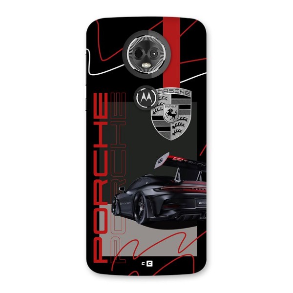 Classy Black Supercar Back Case for Moto E5 Plus