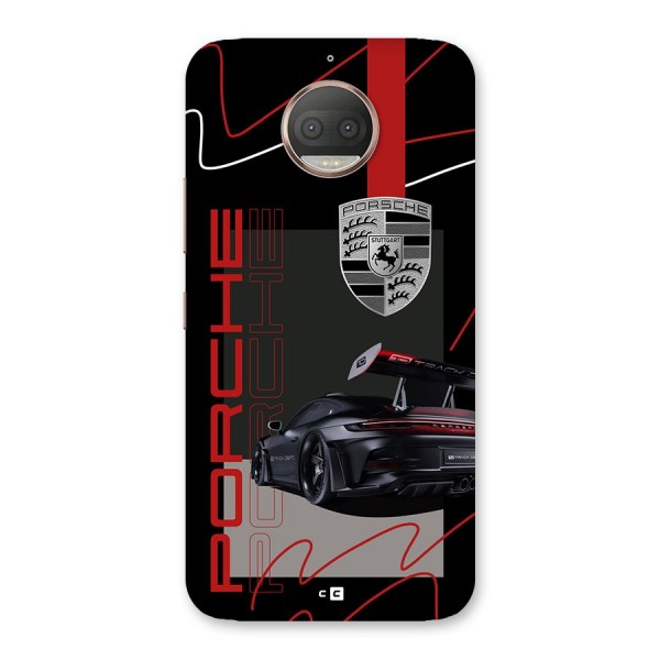 Classy Black Supercar Back Case for Moto G5s Plus