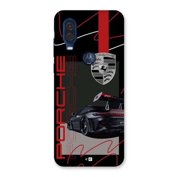 Classy Black Supercar Back Case for Motorola One Vision