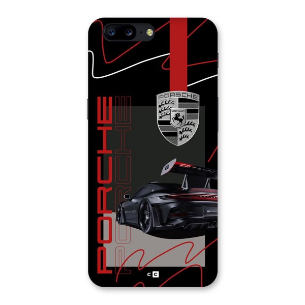 Classy Black Supercar Back Case for OnePlus 5