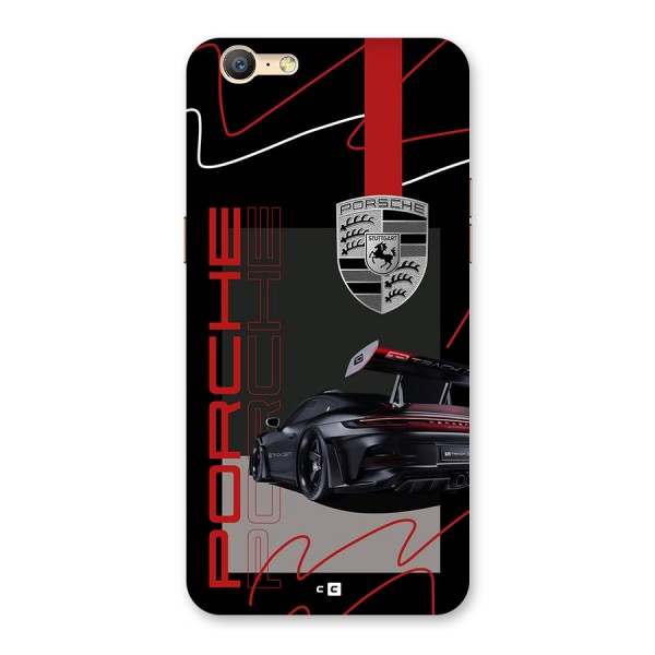 Classy Black Supercar Back Case for Oppo A39